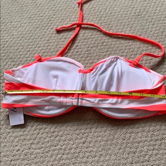 NEW Bikini Village Bikini orange/white Lg top - Picture 9 of 11